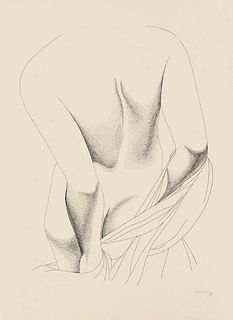 Giacomo Porzano<br><br>Woman from Shoulders, 1975<br>Black and white etching on paper, 61.5 x 45 cm<br>Woman from Shoulders is an original black and w