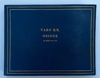 <br><br>Album with launch of Orione, Palermo 1937<br><br>Album with launch of Orione, Palermo 1937. Official album of the event, 15 prints on baryta p