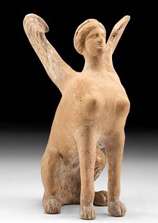 Greek Hellenistic Terracotta Sphinx - TL Tested