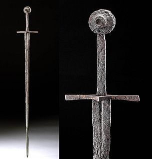 Medieval Italian Iron Oakeshott Type XVI.2 Long Sword