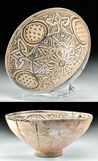 Published 14th C. Il-Khanid Pottery Bowl, ex-Christie's