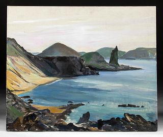 William Draper Painting - Coast Line, 1973