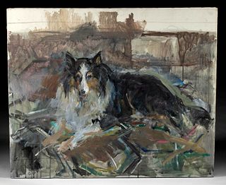 William Draper Painting of Sheltie "Lucky" - 1972