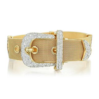 Diamond Buckle Bracelet, Italian