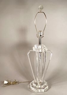 Lucite Table Lamp, Modern