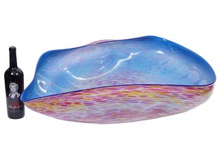 Monumental Dale Chihuly Art Glass Bowl