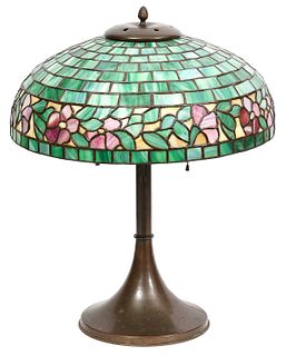 Copper and Glass American Table Lamp