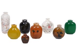 8 Assorted Chinese Snuff Bottles