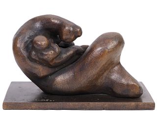 Manuel Carbonell Bronze 'Mother & Child'