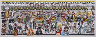 Charles Fazzino Serigraph 'Only on the Subway'