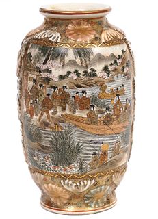 Japanese Meiji Period Satsuma Vase
