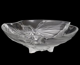 Large Lalique France Crystal 'Daydream' Bowl