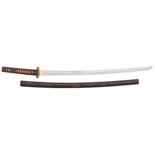 A Shinto Japanese Samurai Sword (Katana) Spuriously Signed Tadahiro