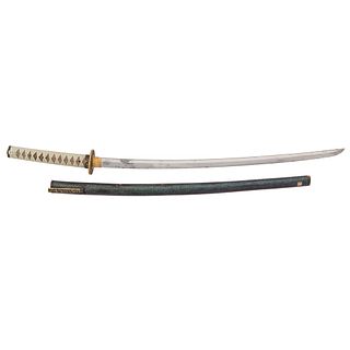 Very Attractively Mounted Long Japanese Samurai Sword (Katana)