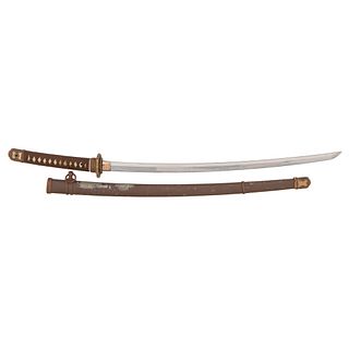Koto Japanese Samurai Sword (Katana) in Shin-Gunto Mounts Signed Kagemitsu