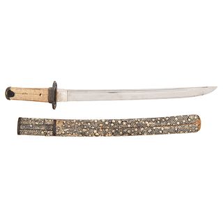 Japanese Samurai Sword (Hira-Zukuri Wakizashi)