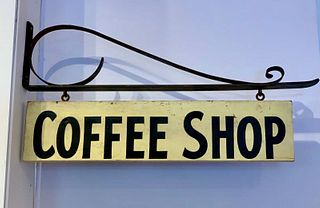 Circa 1940 Coffee Shop Sign, Courtesy Victor Weinblatt - American Folk Signage, Massachusetts