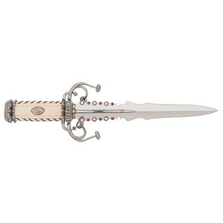 The Ultimate in a Decorated Quillon Dagger Conceived and Executed by the Brilliant Custom Knife Maker Lloyd Hale