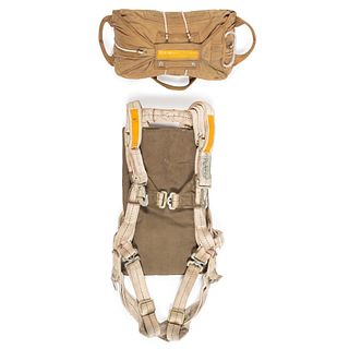 Parachute Harness and Chute with Pack