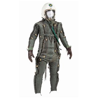 David Clark MC-3A Partial Pressure Flying Suit with Canvas Carrying Bag