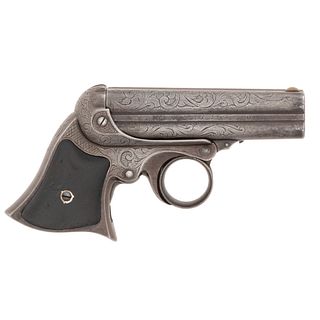 Factory Engraved Remington Elliott Ring Trigger Four-Shot Pistol
