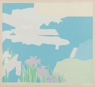 Kenzo Okada
(American/Japanese, 1902-1982)
Morning Glory and Iris, 1975
