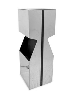 Kovacs
American, Mid 20th Century
Illuminated Pedestal Table / Magazine Rack 