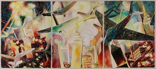 Ed Shay
(American, b. 1947)
Chicago Light Battle, c. 1986 (triptych)