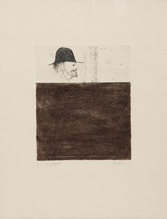 Leonard Baskin
(American, 1922-2000)
Pair of prints, 1970