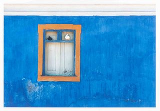 Jay Maisel
(American, b. 1931)
Blue Wall and Doves, Portugal, 1972 (printed later)