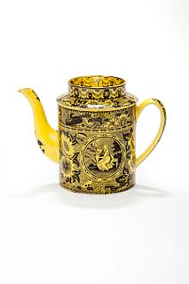 Yellow Creil Chocolate Pot, circa 1825 - Courtesy Taylor B Williams, Michigan