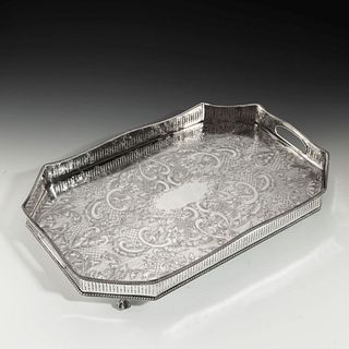 Mid-century silver plated tray, circa 1930-40 - Courtesy William Cook Antiques, UK
