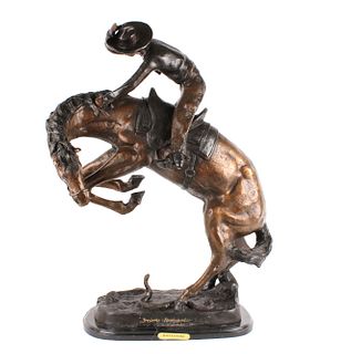 Frederic Remington "Rattlesnake" Bronze Sculpture