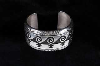 Navajo Gorgeous TR Singer Sterling Silver Bracelet