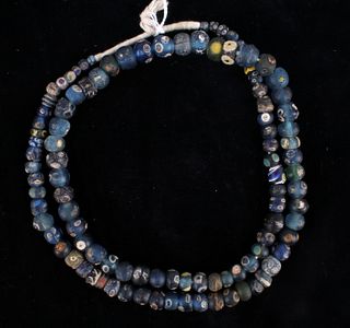Rare Ancient "Roman Eye" Glass Beads Necklace