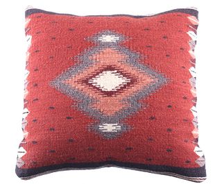 Soplador Rust Churro Wool Pillow by Luis Hernandez