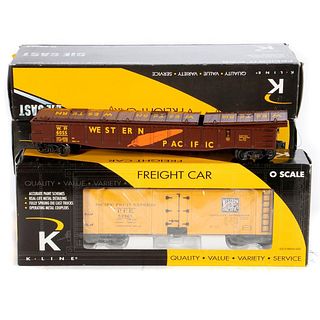 O Gauge K-Line (4) Western Pacific Freight Cars