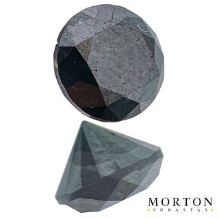 BLACK DIAMOND, 1 Black diamond brilliant cut ~0.97 ct (chipped on the girdle) 