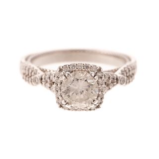 A Verragio Parisian Diamond Engagement Ring in 14K