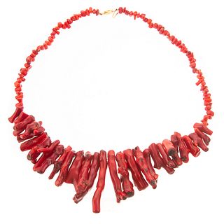 A Large Branch Coral Necklace