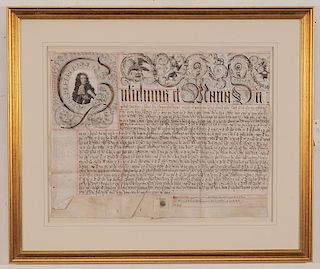 William III (1650-1702) Land Indenture