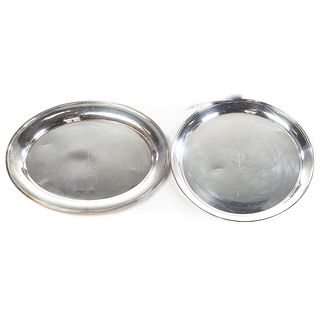 Two Stieff Sterling Serving Platters