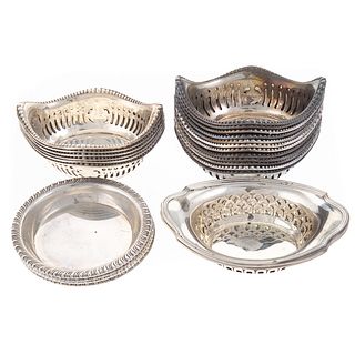 Collection Sterling Nut Dishes