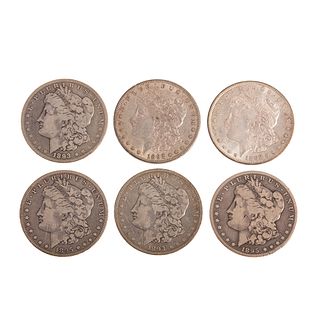 Six Scarce and/or Better Morgan Dollars