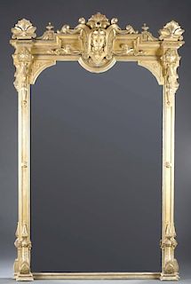 Large gilded mirror