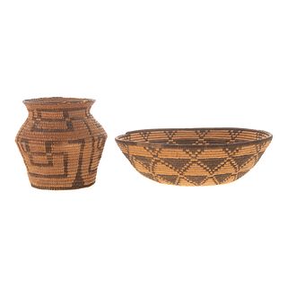 Two Southwest Indian Baskets