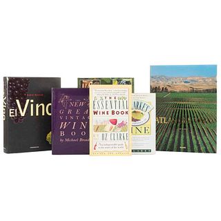 Libros sobre Vinos. Atlas del Vino/ Gran Atlas del Vino/ El Vino/ The New Great Vintage Wine Book/ Encyclopedia of Wine... Piezas: 6.