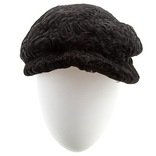 Lenore Marshall Black Broadtail Hat