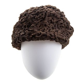 Brown Persian Lamb Hat