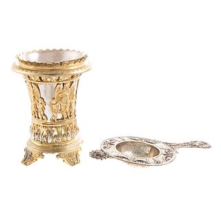 Two Neo-Classical Style Pieces Silver Hollowware